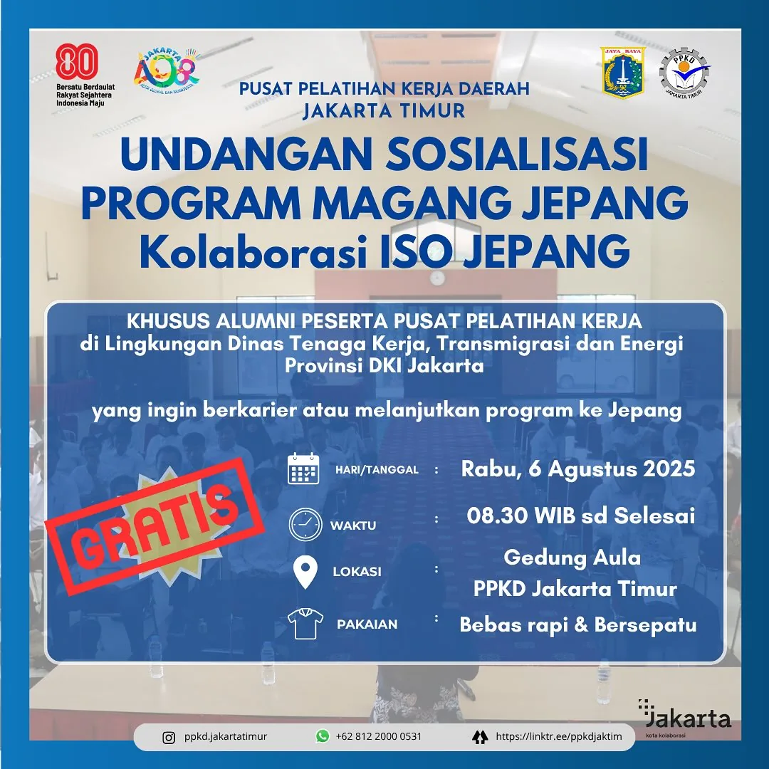 UNDANGAN SOSIALISASI PROGRAM MAGANG JEPANG – PPKD KABUPATEN BULELENG